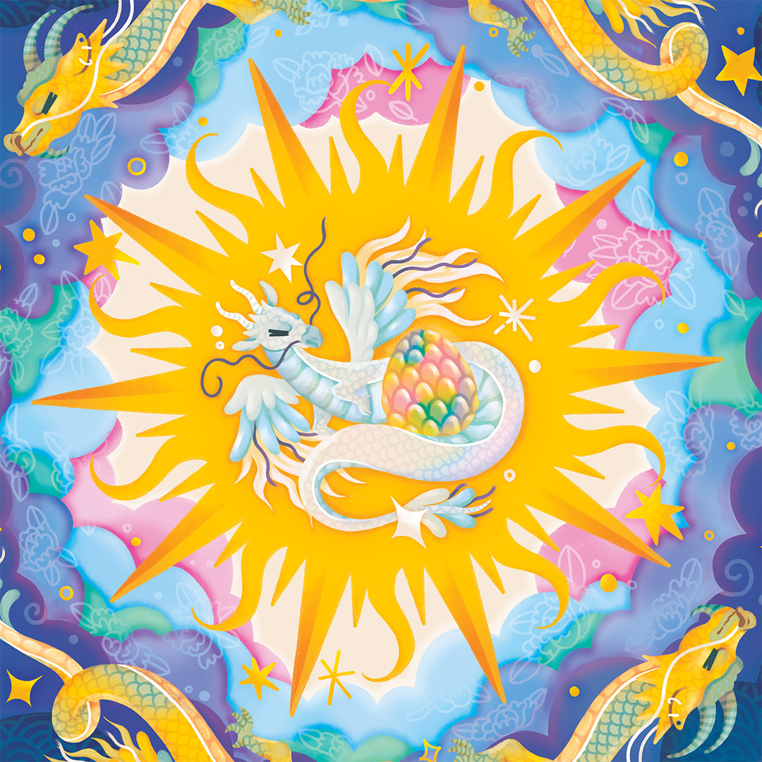 Part of the illustration the Danse of the dragons